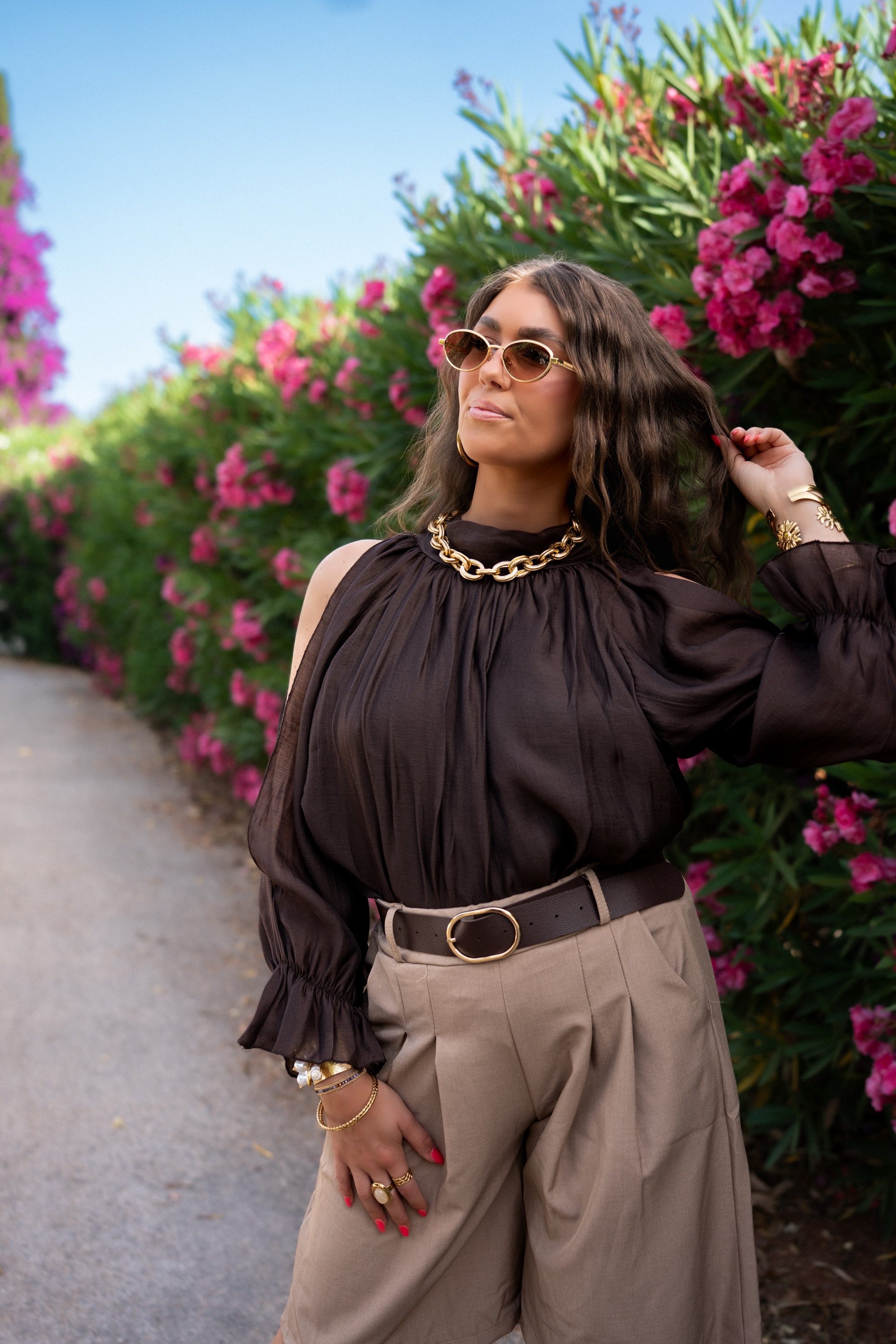 Madunia Blouse Brown - Afbeelding 4