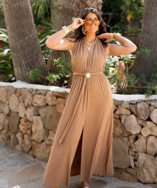 Alternative view of Paloma Sun Dress Camel -