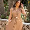 Paloma Sun Dress Camel -