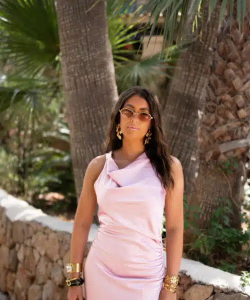 Alternative view of Nina Satin Dress Pink