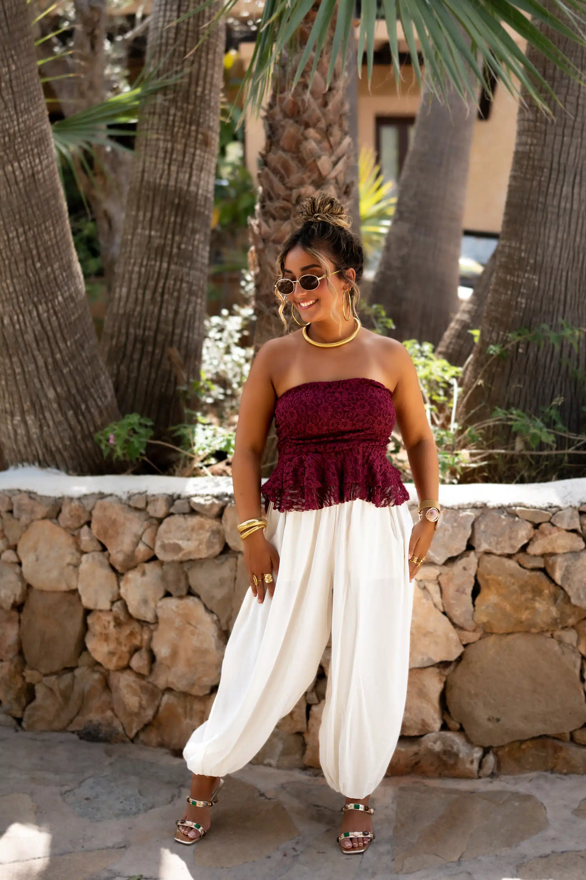 Amanda Lace Top Bordeaux - Afbeelding 5