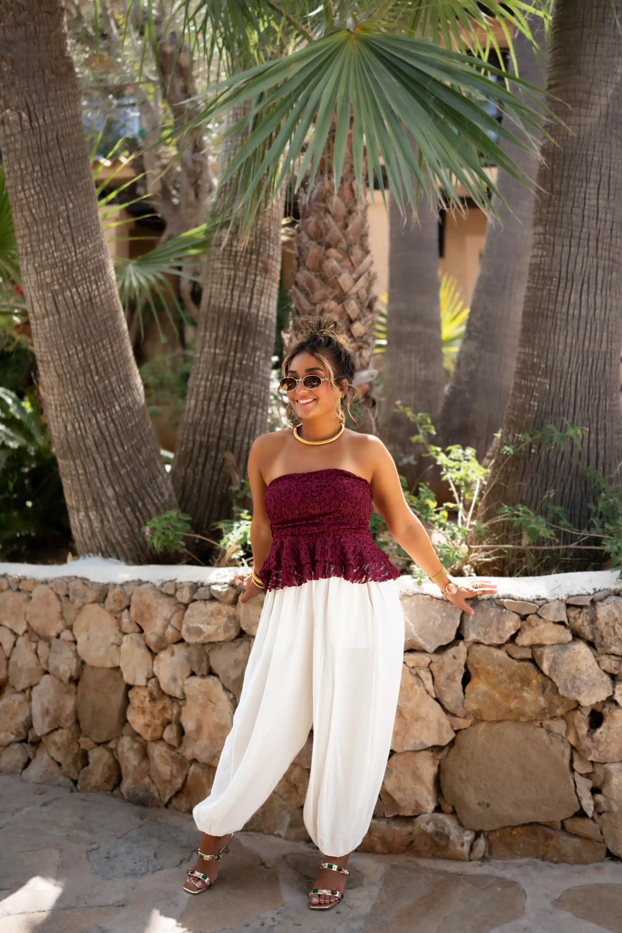 Amanda Lace Top Bordeaux - Afbeelding 6