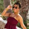 Amanda Lace Top Bordeaux