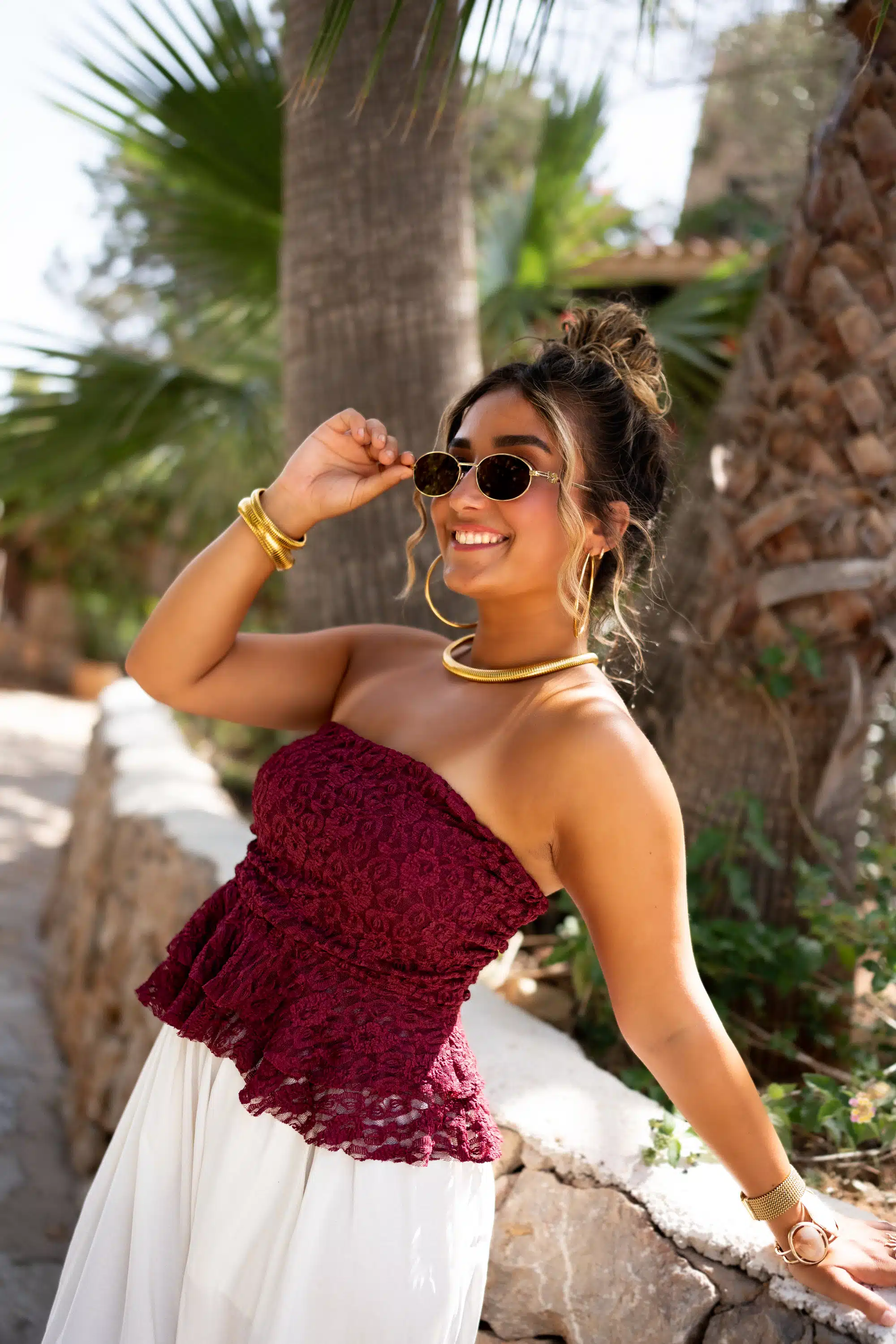 Amanda Lace Top Bordeaux - Afbeelding 8