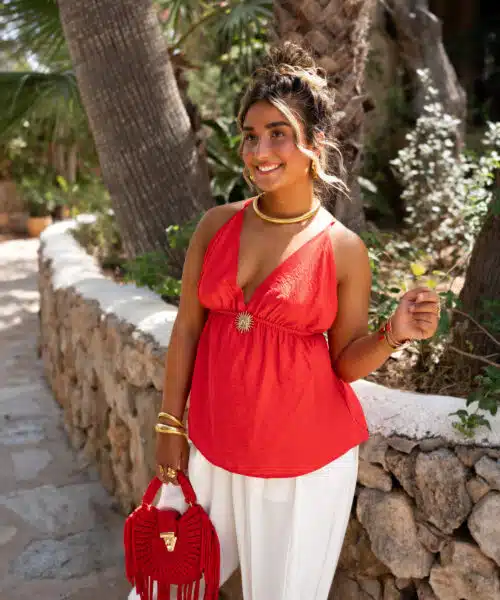 Rocio Sun Top Red.