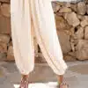 Paula Satin Ballon Pants Creme ^