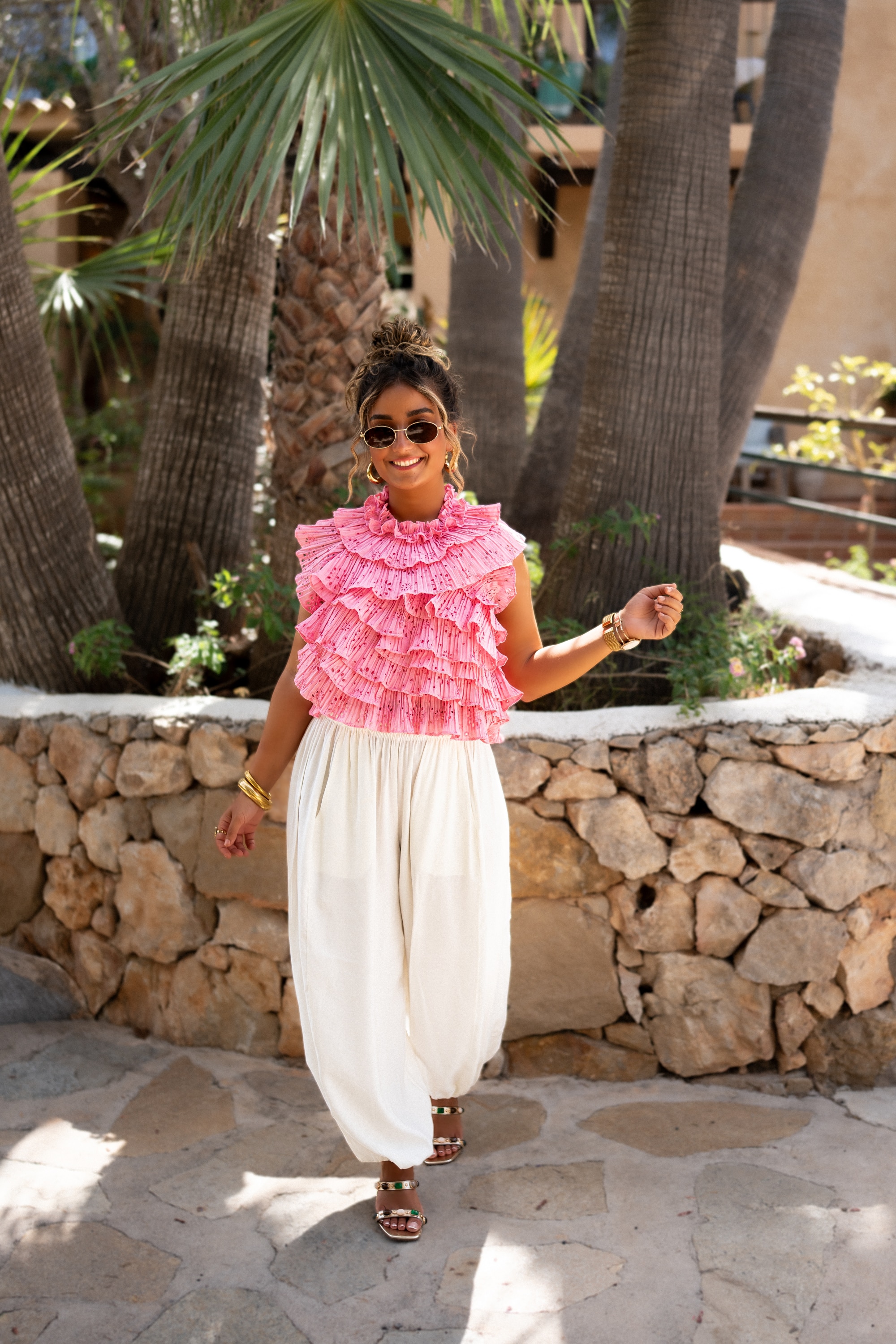 Fe Rouche Top Pink ^ - Afbeelding 2