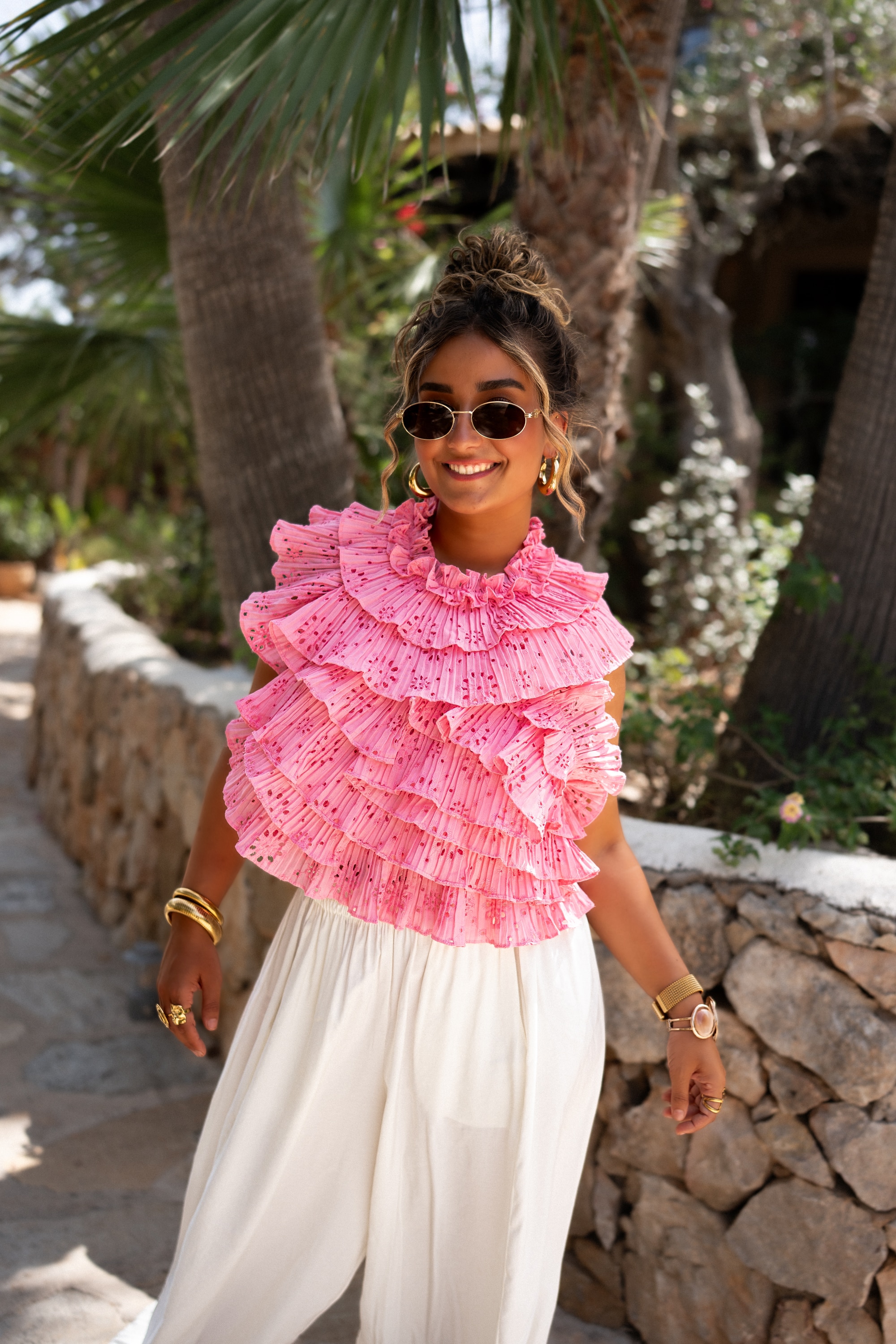 Fe Rouche Top Pink ^