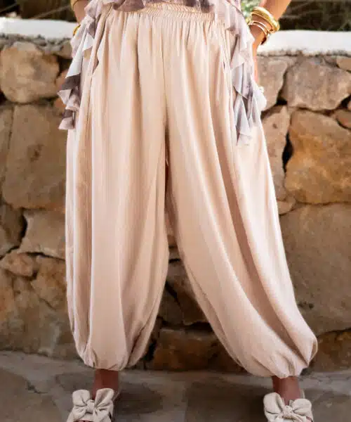 Ambra Ballon Pants Beige