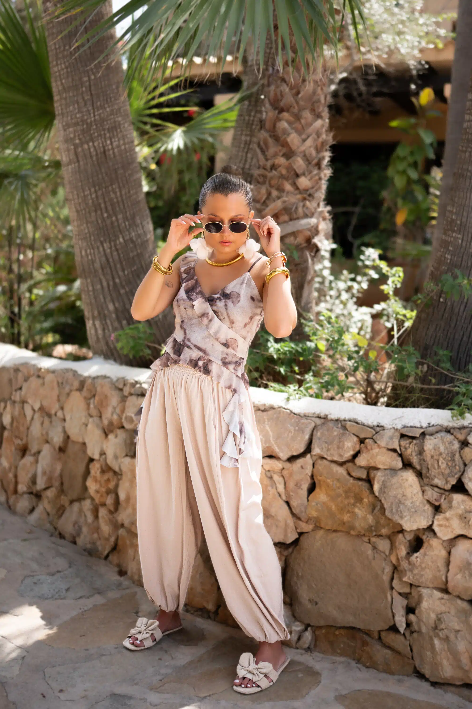 Ambra Ballon Pants Beige - Afbeelding 8