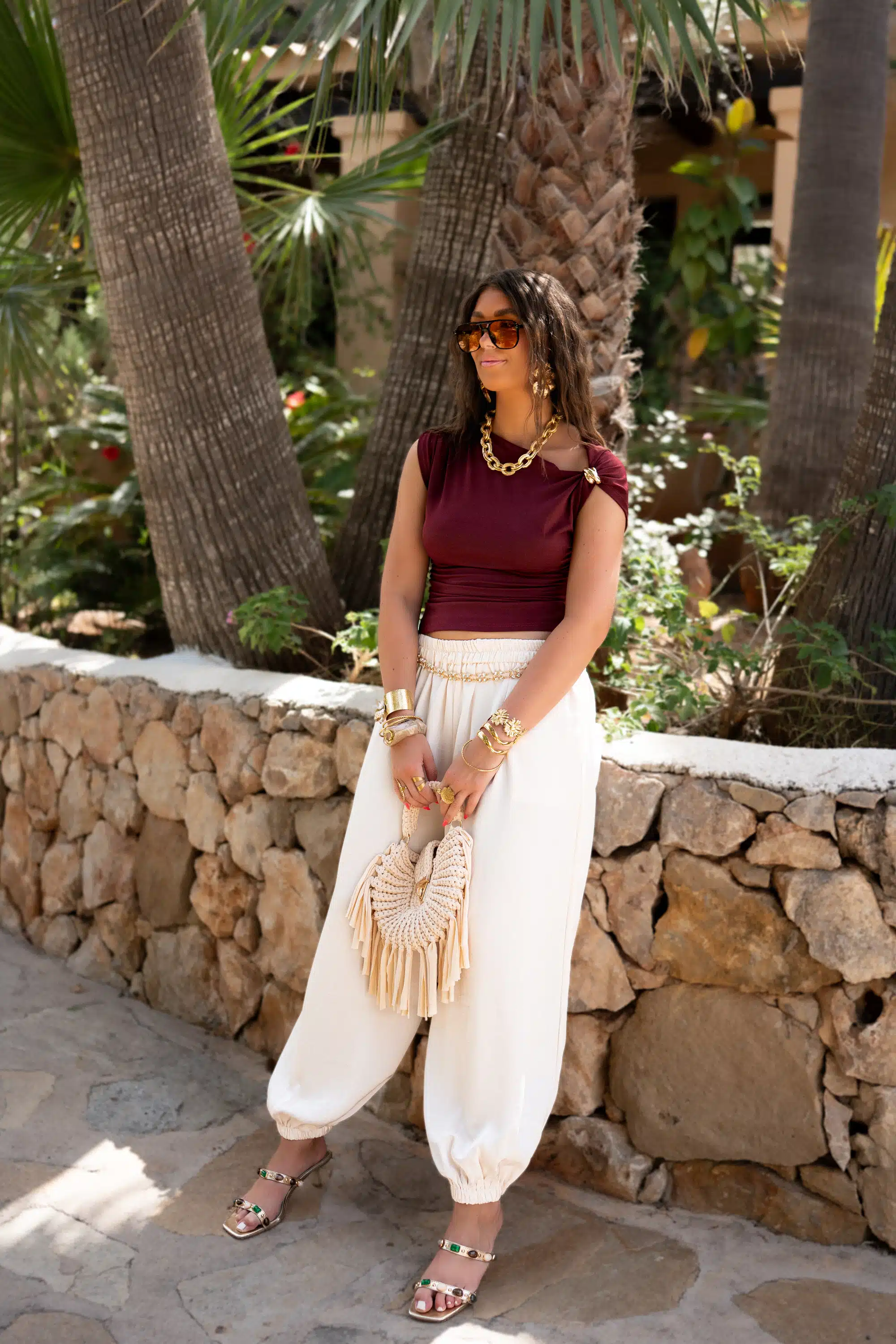 Nora Top Bordeaux ~ - Afbeelding 7
