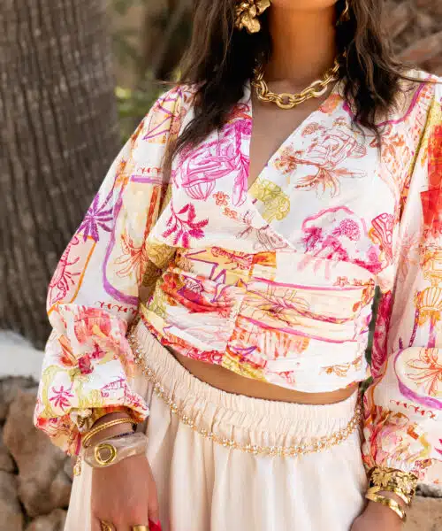 Fabi Print Blouse^