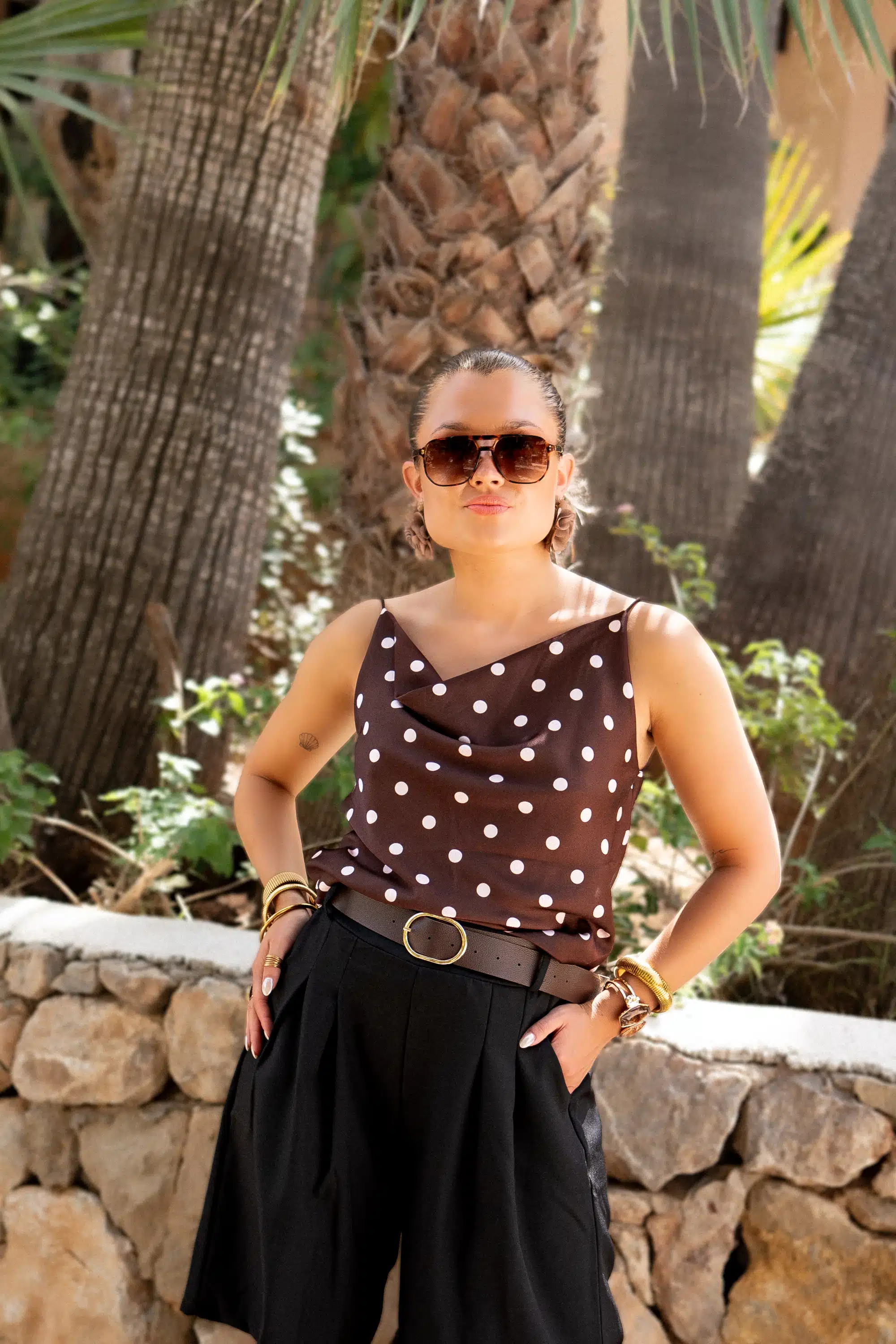 Valery Dots Top Brown - Afbeelding 7
