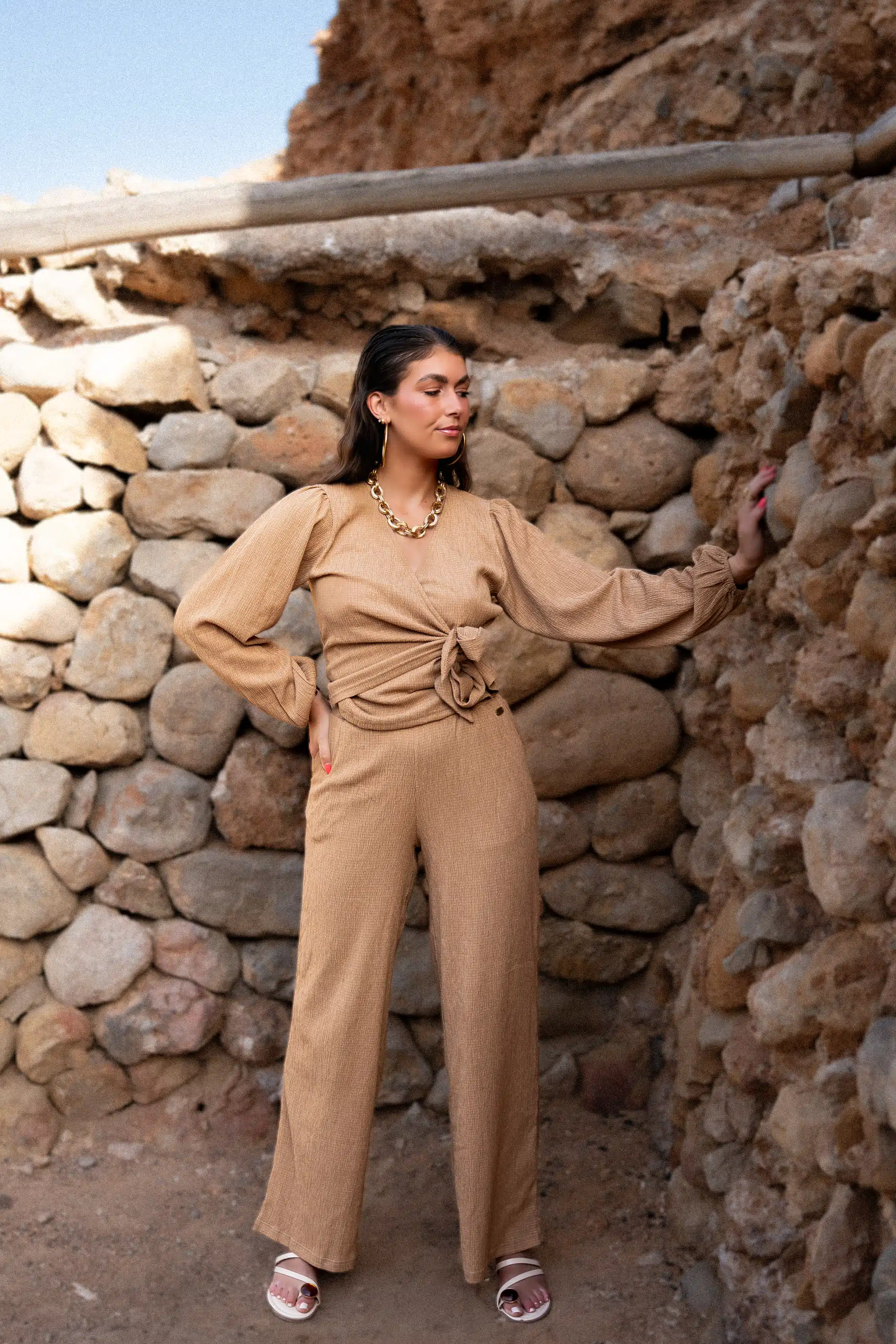 Lofty Manner Top Suzanne Caramel - Afbeelding 3