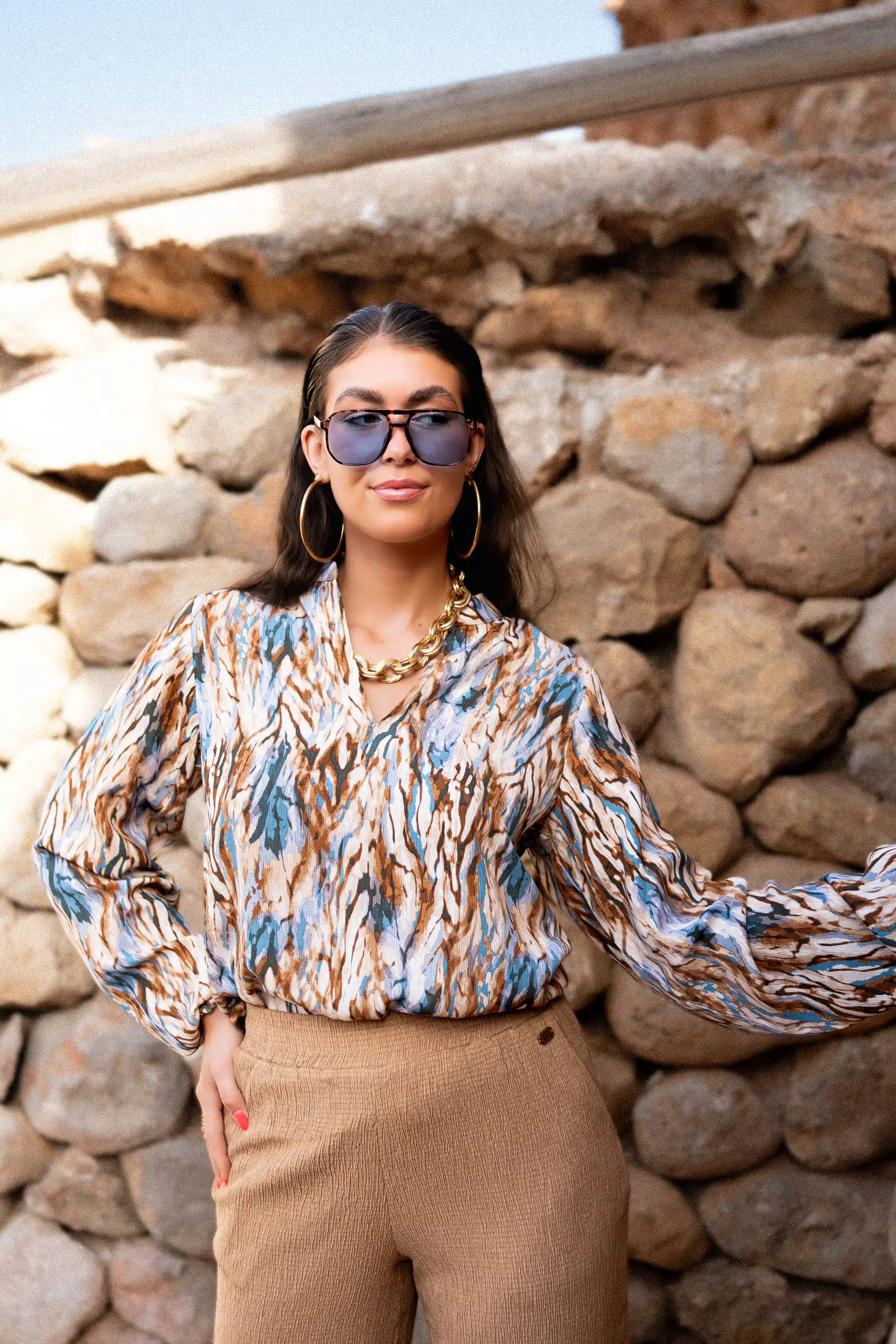 Lofty Manner Top Veerle Multi Color
