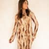 Lofty Manner Dress Isani Maxi Mesh Brown
