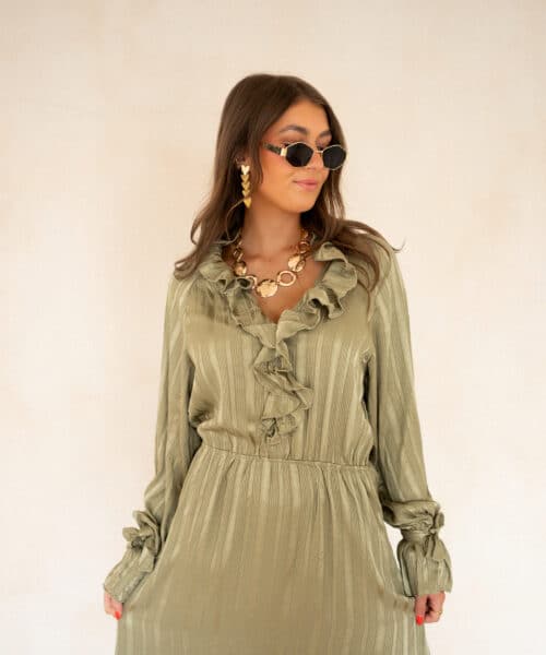 Lofty Manner Dress Hollis Boho Kaki