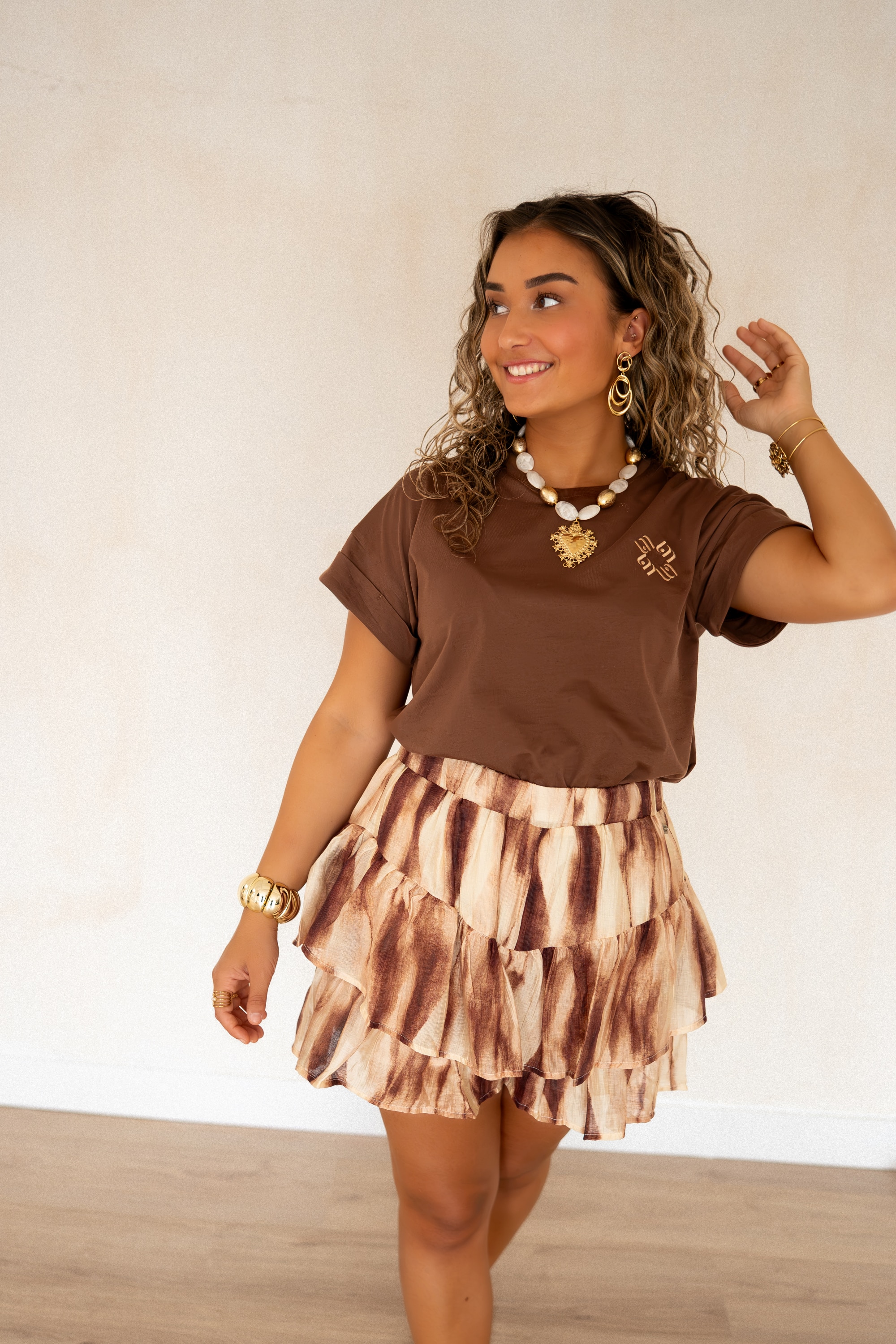Lofty Manner Tshirt Isole Caramel - Afbeelding 6