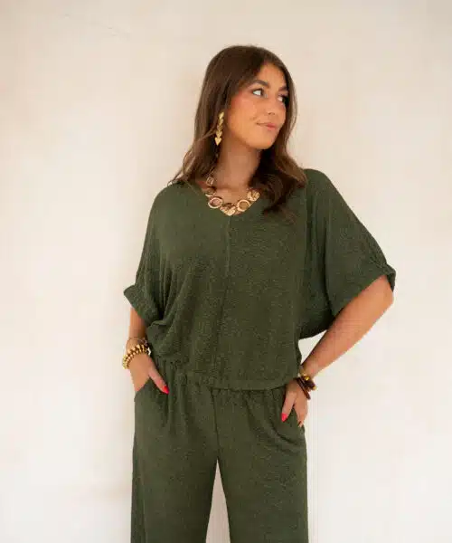 Alternative view of Lofty Manner Top Hima Army Green