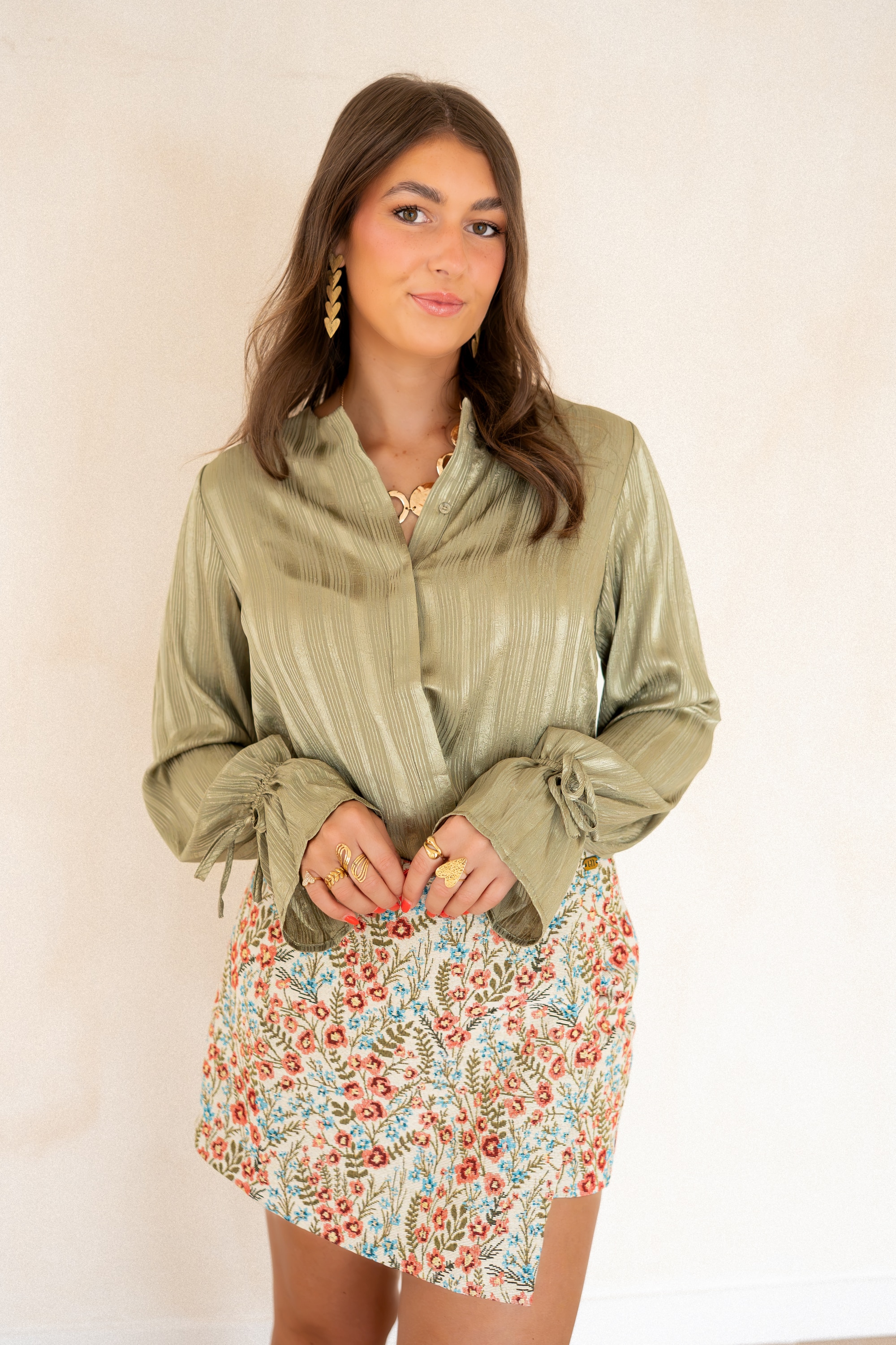 Lofty Manner Blouse Hella Kaki - Afbeelding 7