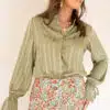 Lofty Manner Blouse Hella Kaki