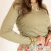 Lofty Manner Top Hania Kaki