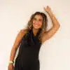 Maria Satin Dress Black