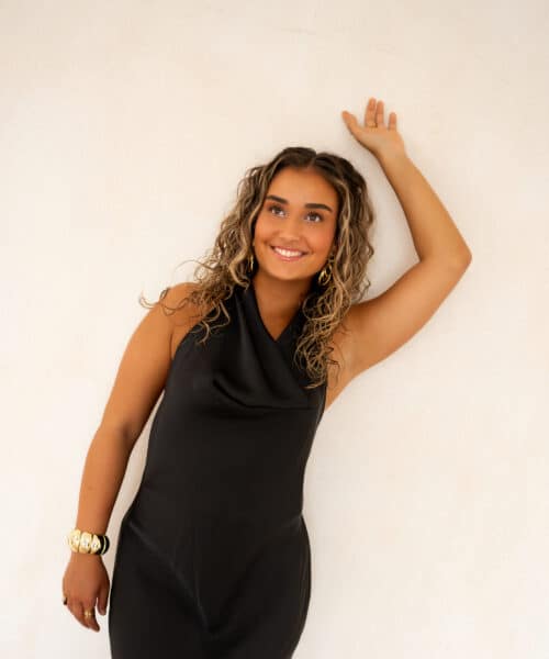 Maria Satin Dress Black