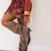 Senna Suede Boots Taupe