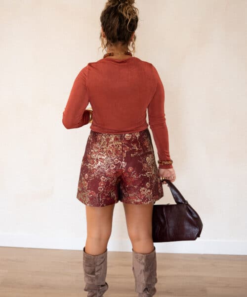 Lofty Manner Skort Irie Jacquard Red - Afbeelding 6