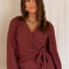 Lofty Manner Top Isa Wrap Brick Red