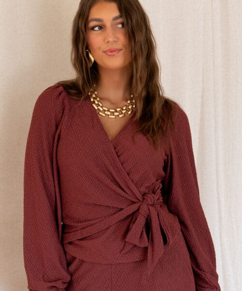 Lofty Manner Top Isa Wrap Brick Red