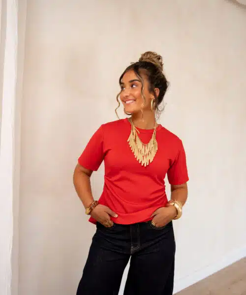 Cece Top Red - Afbeelding 4