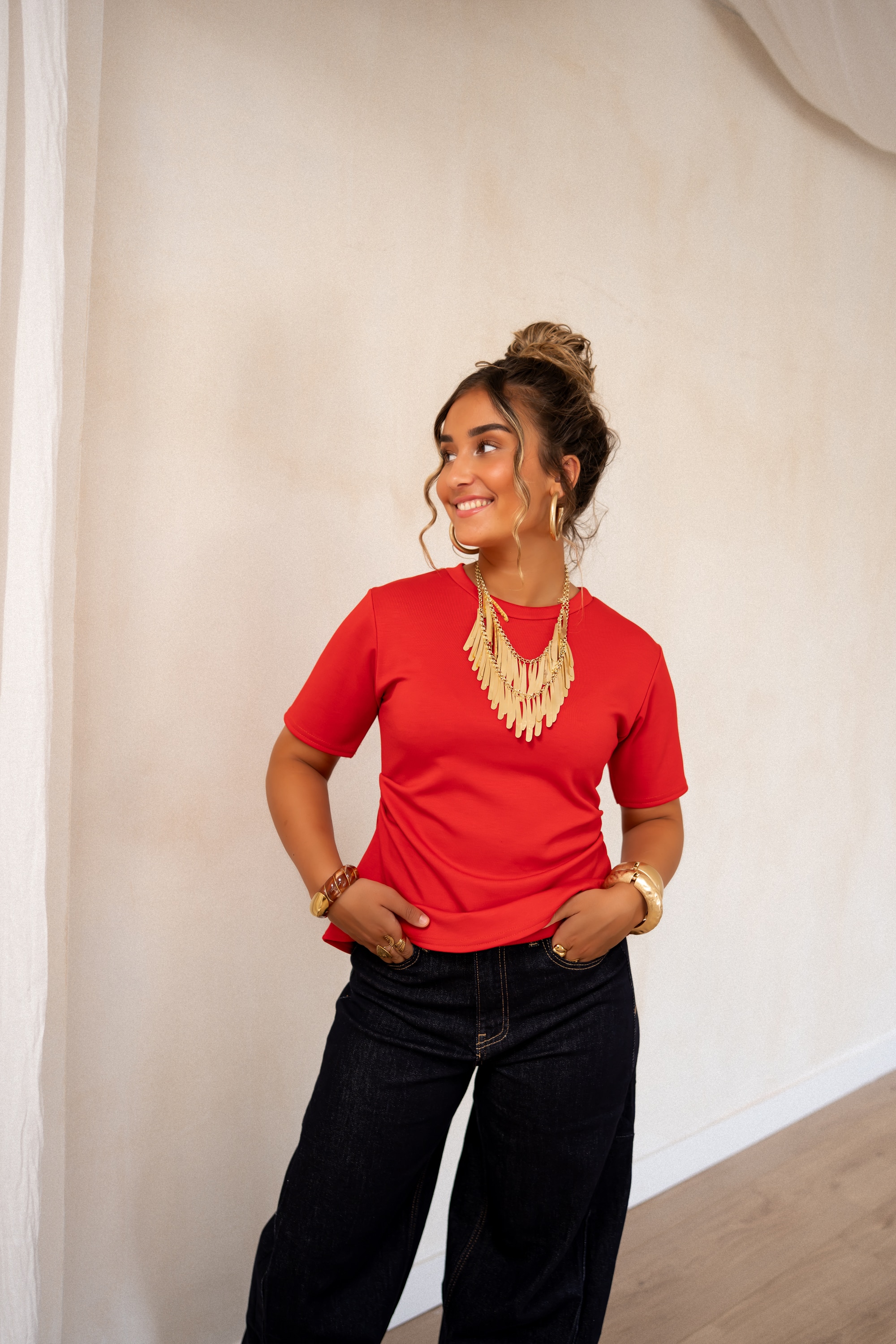 Cece Top Red - Afbeelding 4
