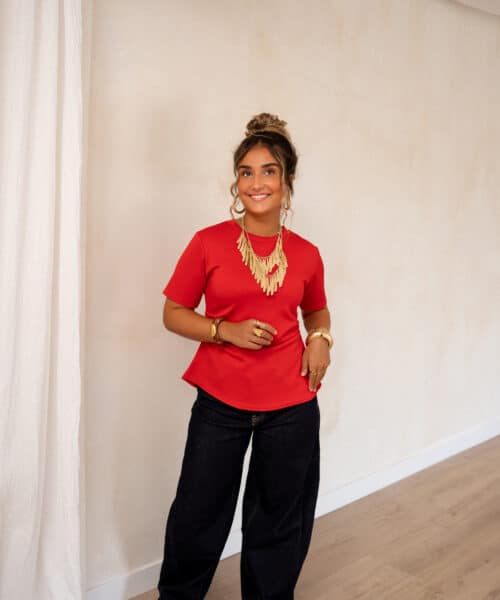 Cece Top Red - Afbeelding 5