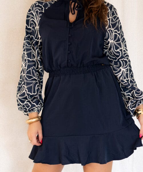 Lofty Manner Dress Ivra Dark Blue