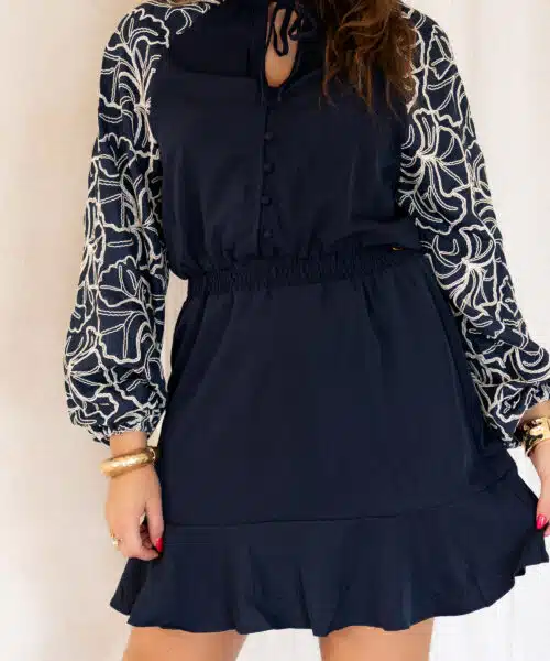 Lofty Manner Dress Ivra Dark Blue