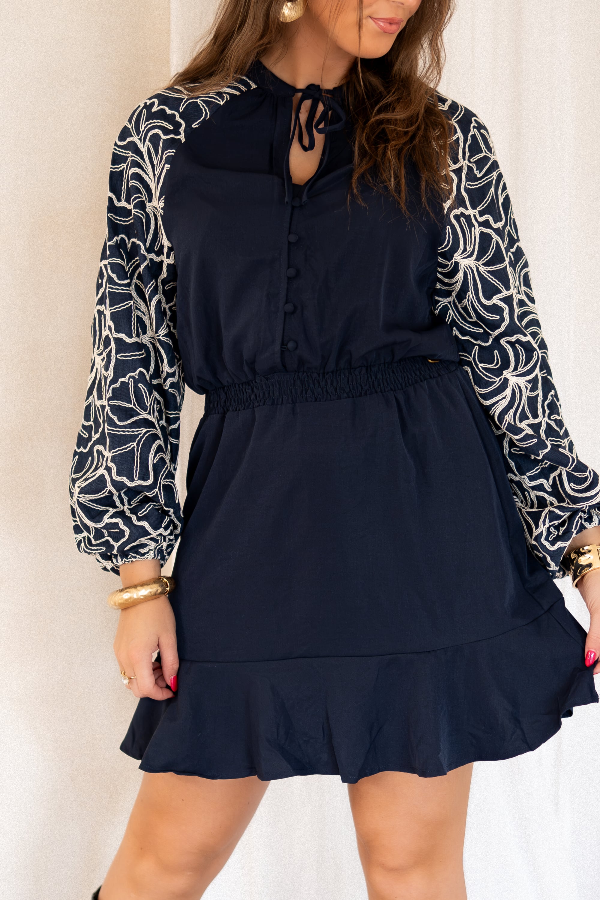 Lofty Manner Dress Ivra Dark Blue