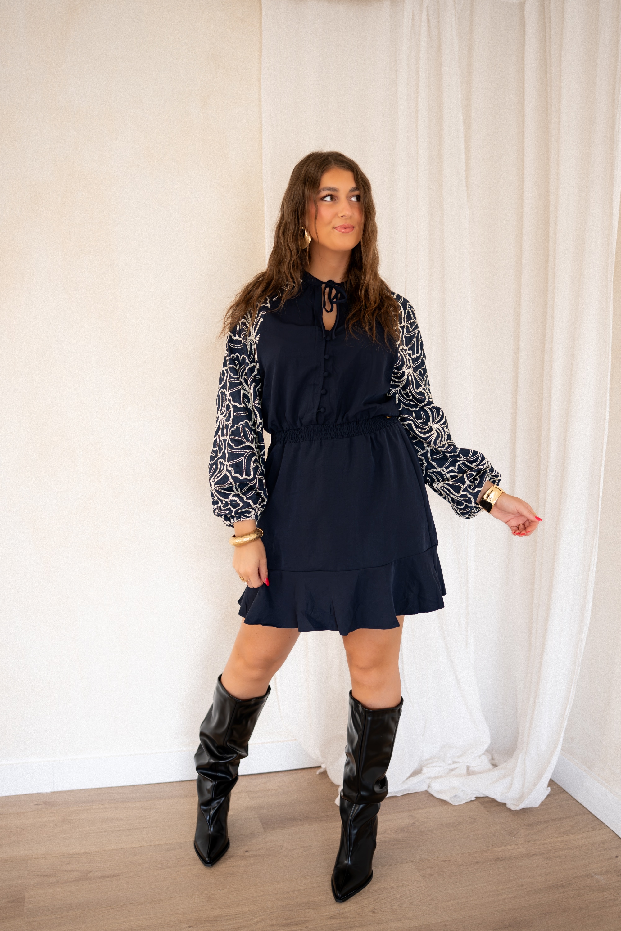 Lofty Manner Dress Ivra Dark Blue - Afbeelding 3