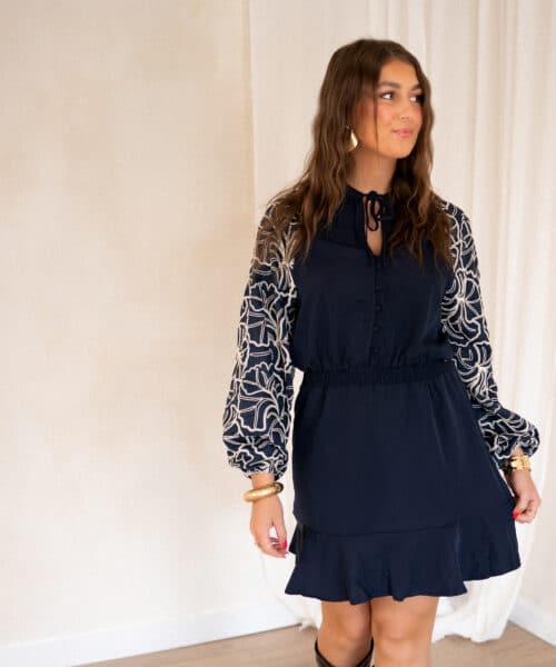 Alternative view of Lofty Manner Dress Ivra Dark Blue