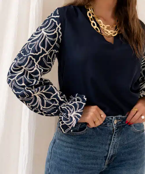 Lofty Manner Top Isuna Dark Blue - Afbeelding 6