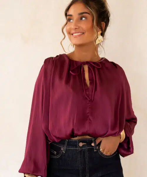 Sura Blouse Bordeaux^