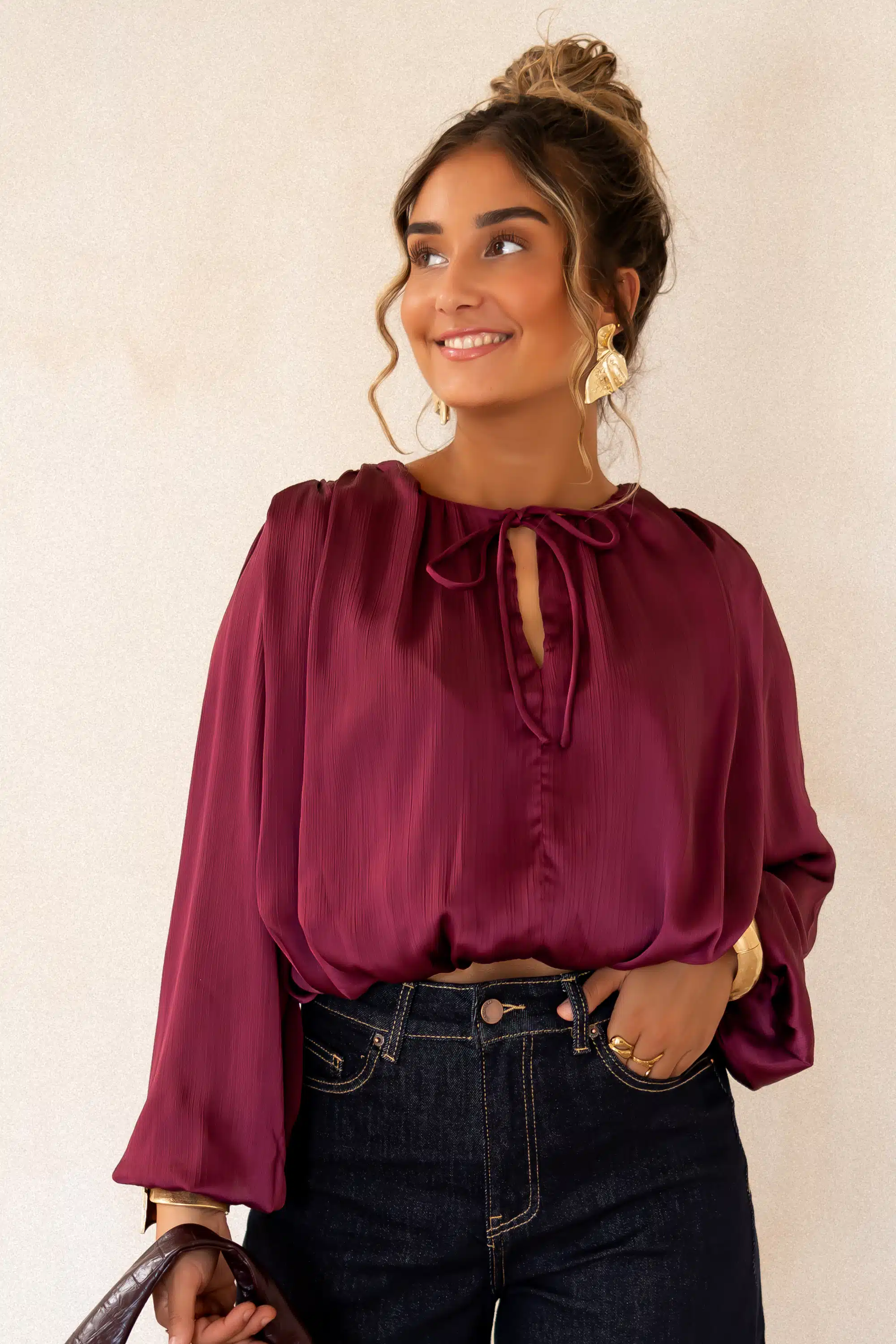 Sura Blouse Bordeaux^