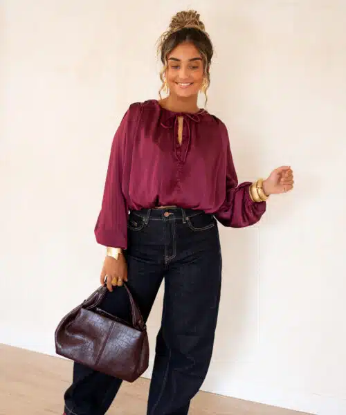 Sura Blouse Bordeaux^ - Afbeelding 5