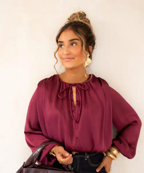 Sura Blouse Bordeaux^ - Afbeelding 3