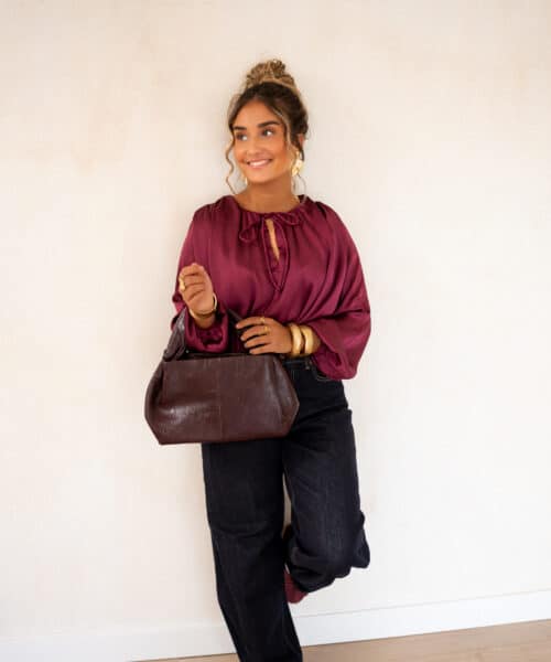 Sura Blouse Bordeaux^ - Afbeelding 6