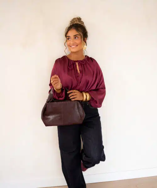 Sura Blouse Bordeaux^ - Afbeelding 6