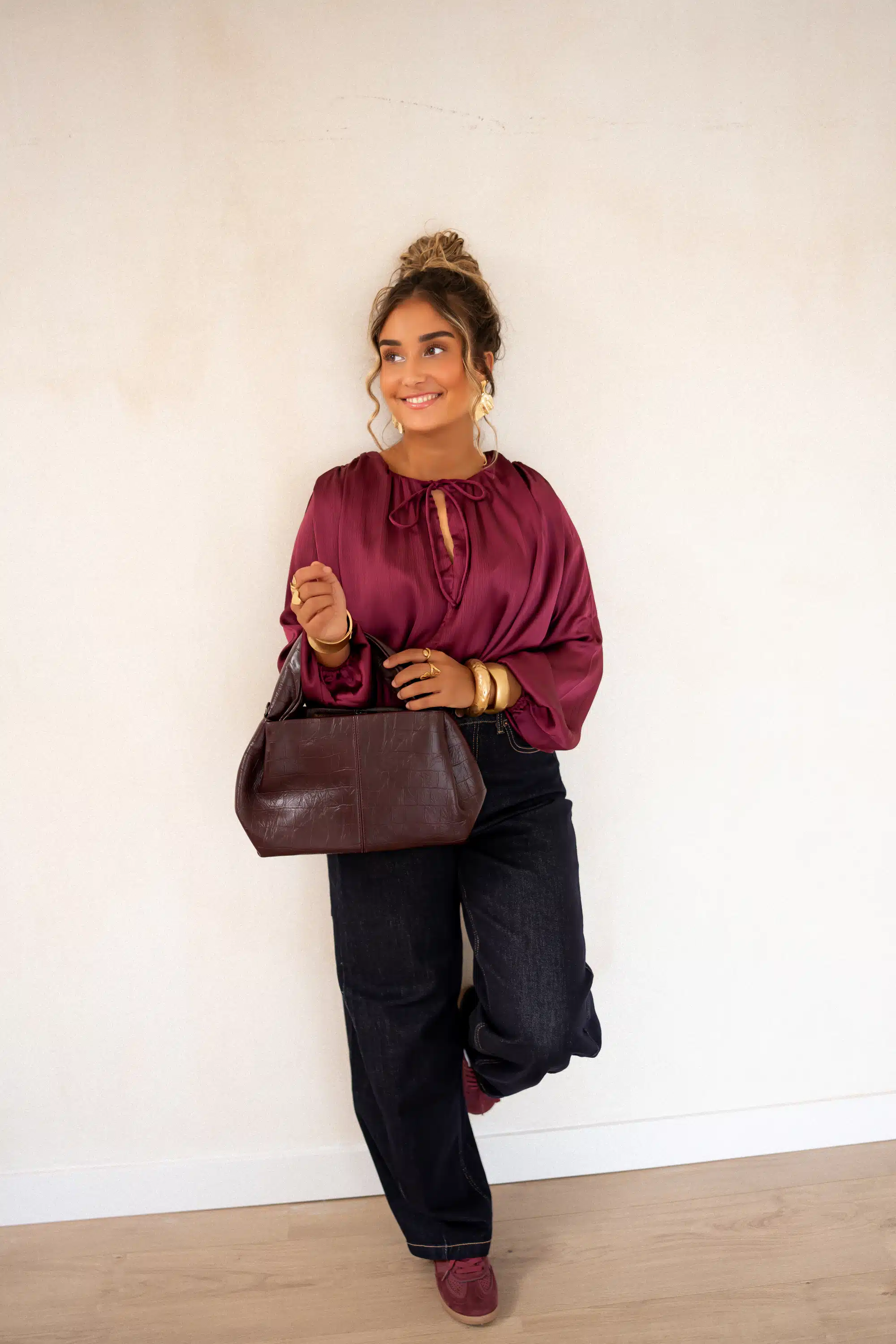 Sura Blouse Bordeaux^ - Afbeelding 6