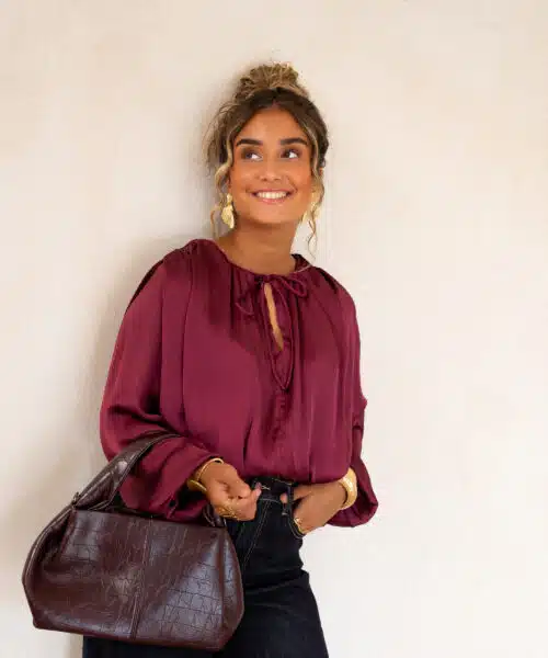 Alternative view of Sura Blouse Bordeaux^