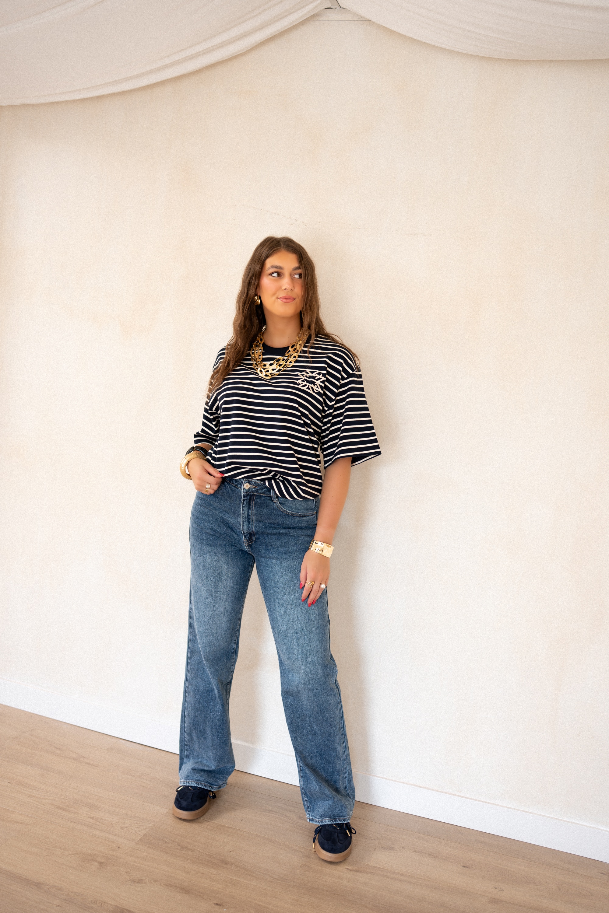 Lofty Manner Tshirt Imma Dark Blue - Afbeelding 4